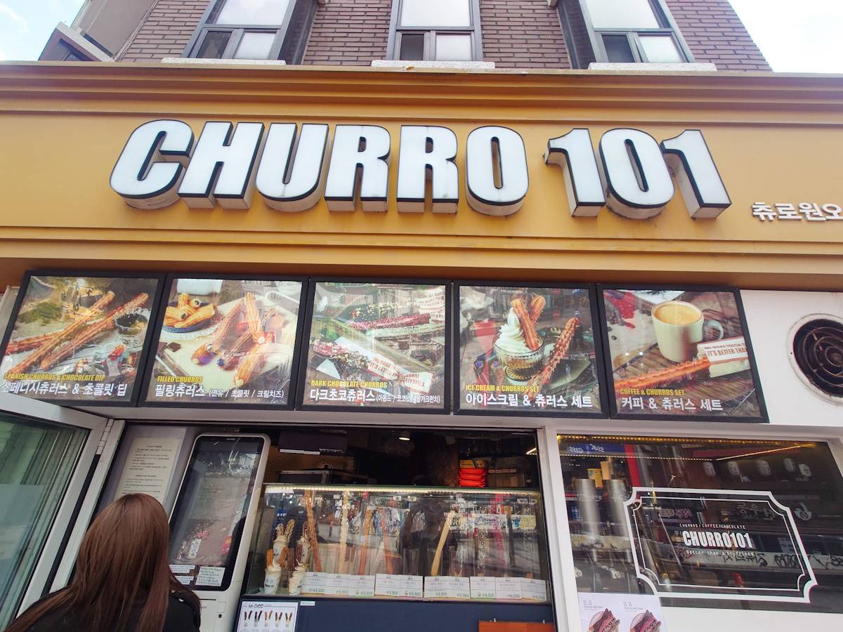 Churro 101弘大本店外観