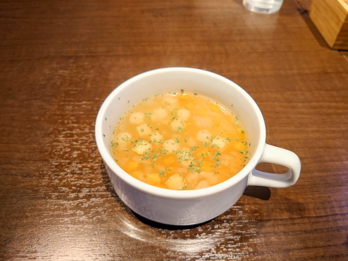 odawara cafe & salon Mikanka　セットのスープ