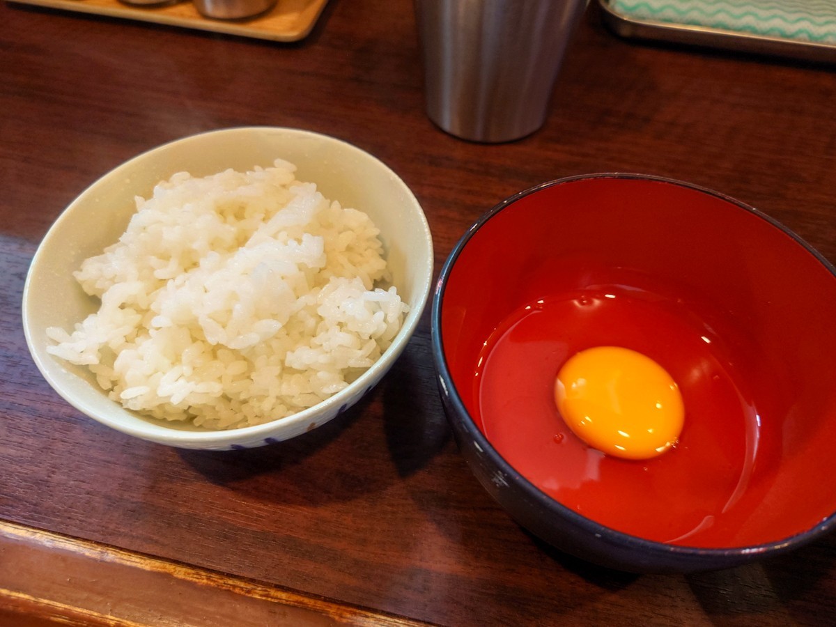 らーめん たきび　ライスとたまご