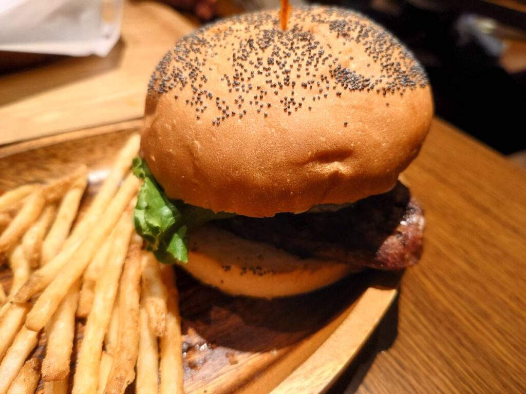 バンズ表面の香ばしさ