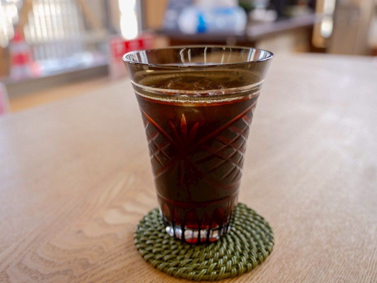 昌栄堂 一笑庵 セットのコーヒー