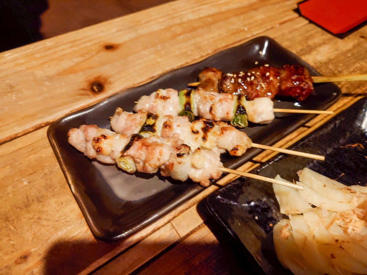 炭家 レバーとねぎま