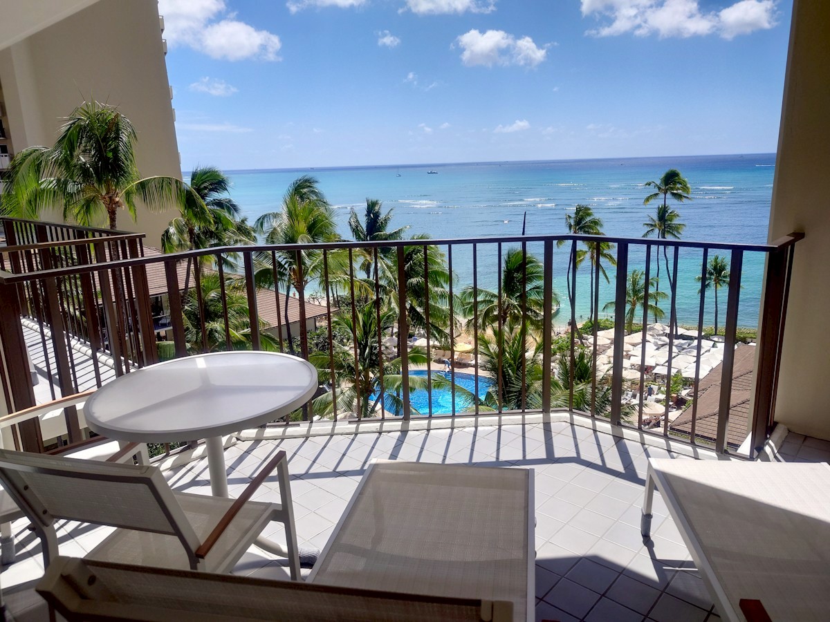 オーキッズ　宿泊した部屋のテラスからの眺め