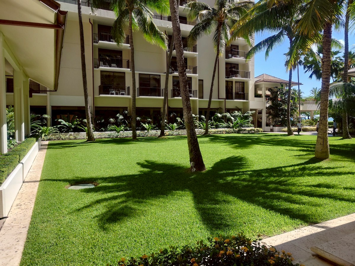 オーキッズ　ハレクラニホテルの中庭