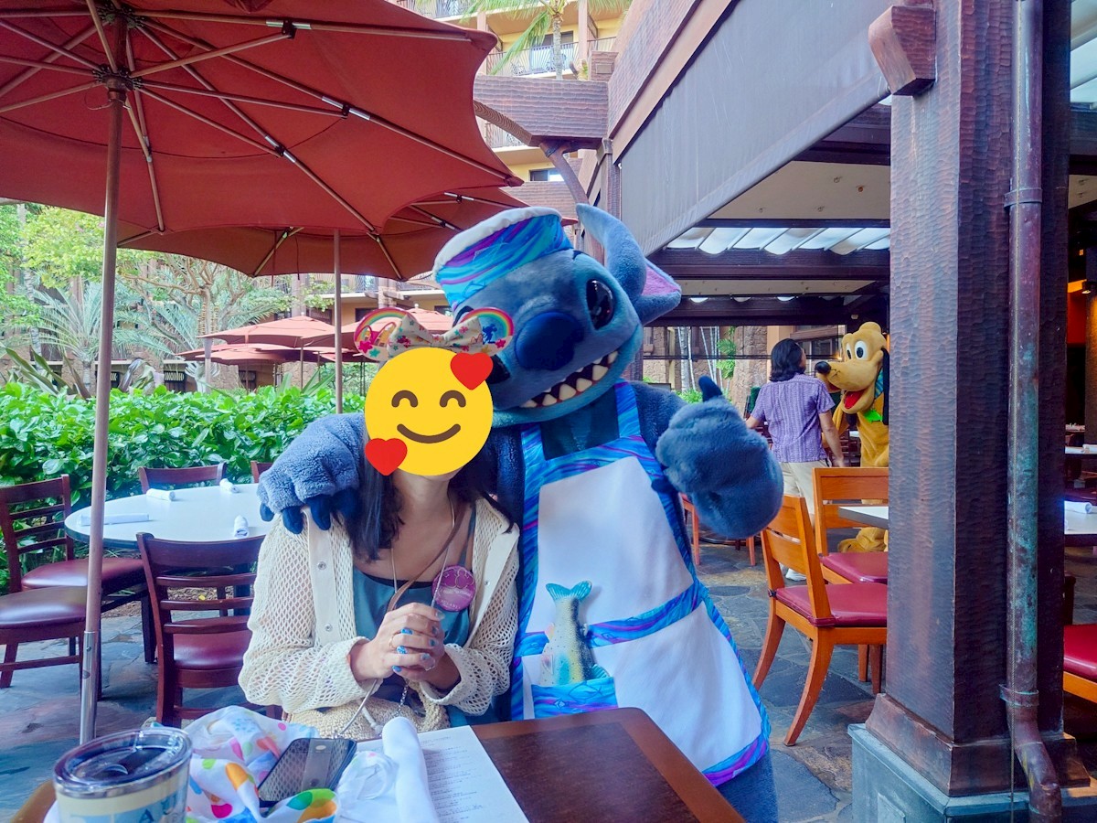 マカヒキ・アウラニ スティッチとグリーティング