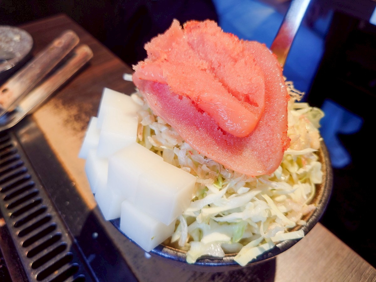 月島もんじゃ もへじ 上野 明太子もちもんじゃ