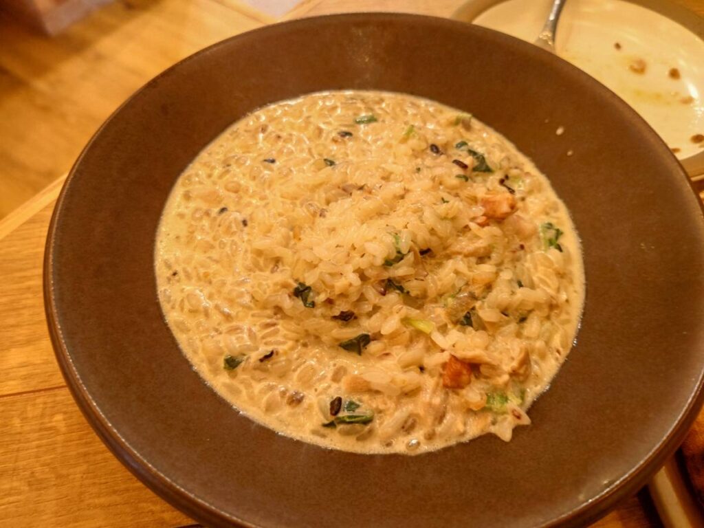 PISOLAのクリームソースリゾット