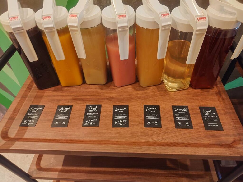 PISOLAのドリンクバーのジュース