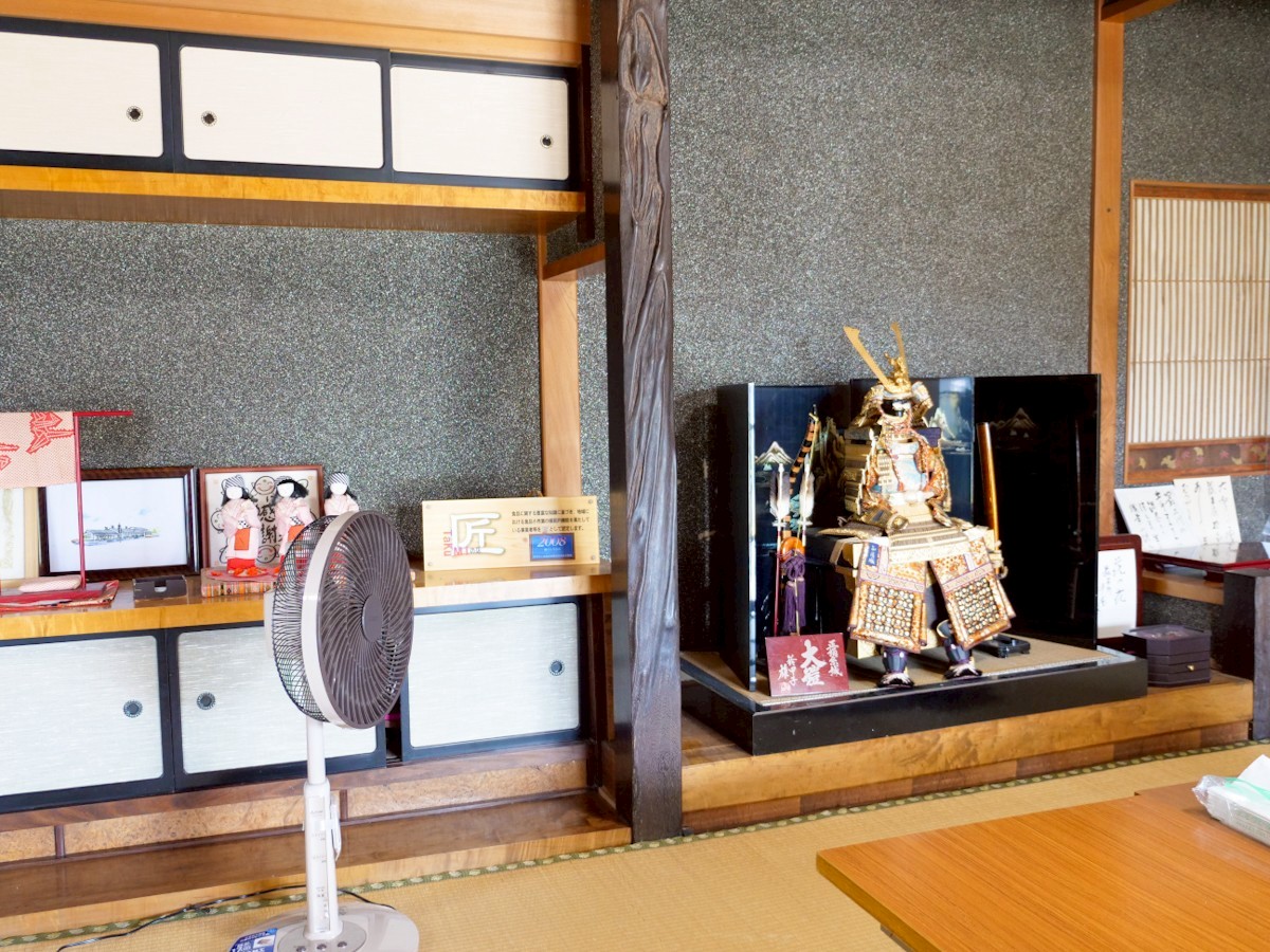 最上川千本だんご 座敷席にある床の間