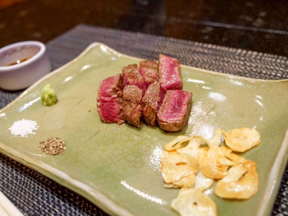 鉄板焼 やまなみ コース楓の黒毛和牛サーロイン